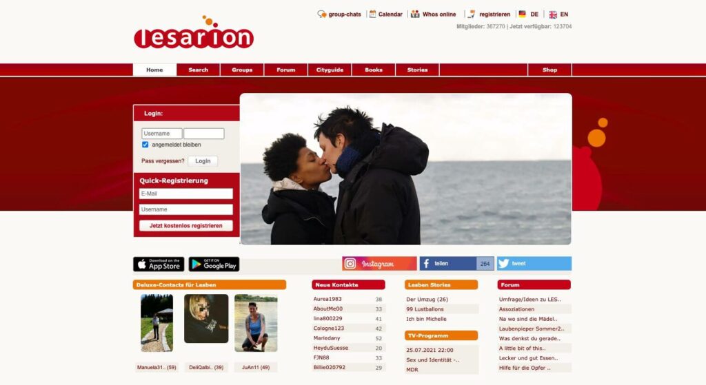 Lesarion Lesbian dating Website